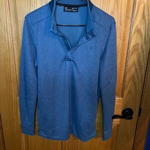 ⛳️ NWOT Under Armour Golf ColdGear Blue Half Button Up Women’s Sz SM